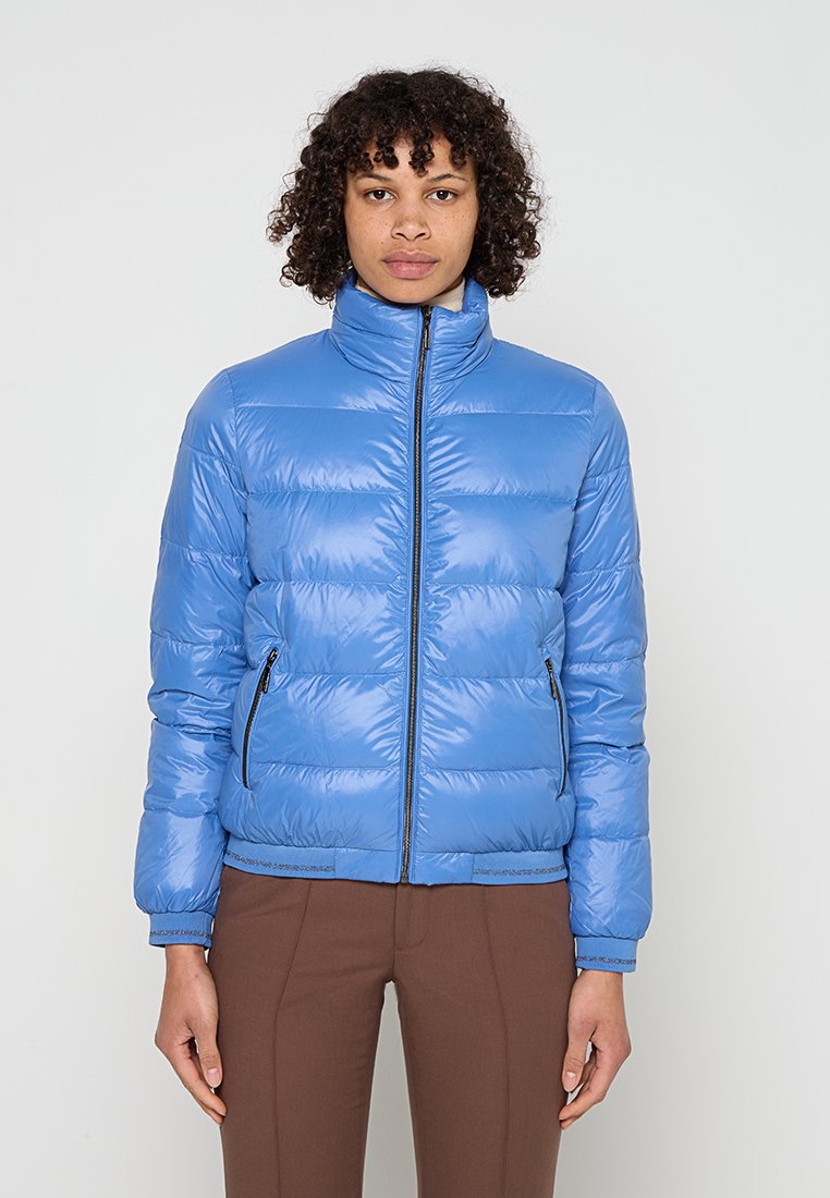 comma Gewatteerde jas blauw