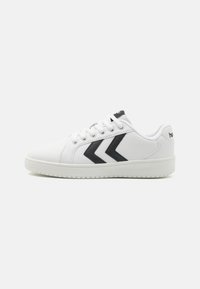 Hummel DERBY COURT LC JR - Tenisky - black/white