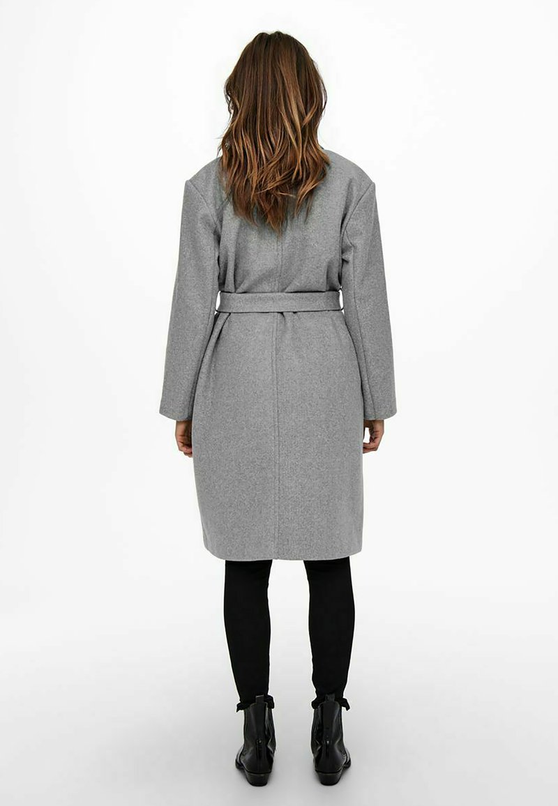 Damen Parkas | ONLY COATIGAN PETITE Klassischer Mantel light grey melange/grau - QT33014 Damen Parkas | ONLY COATIGAN PETITE Klassischer Mantel light grey melange/grau - QT33014