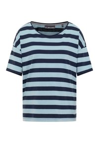 Elbsand LUANI KURZARM - Triko s potiskem - blau