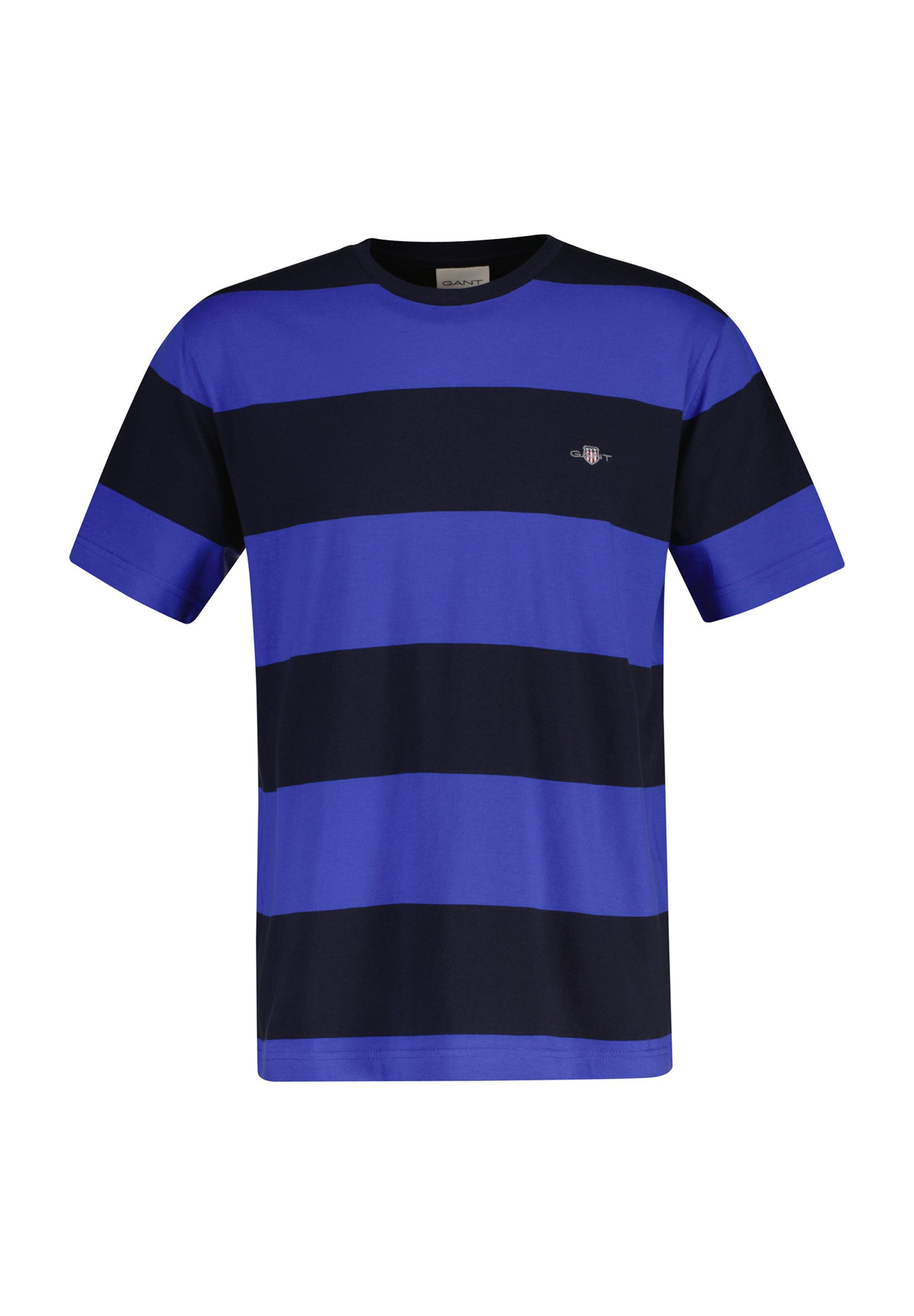 GANT BAR STRIPE SS T-SHIRT - Triko s potiskem - royal blue