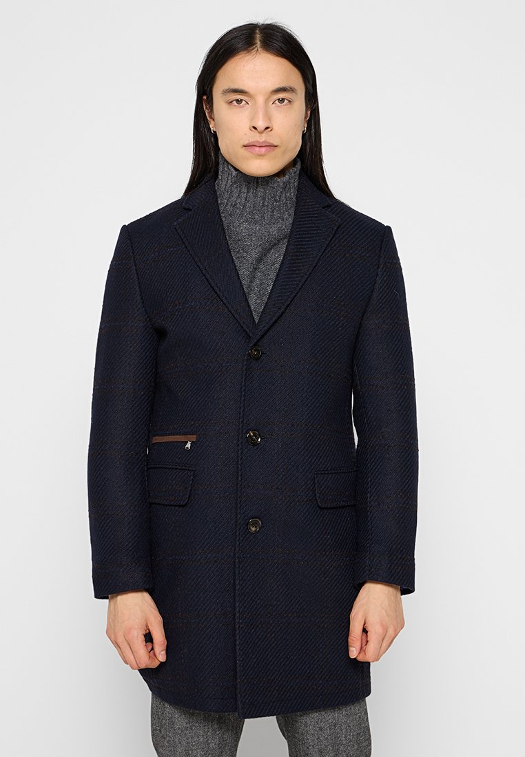 Bugatti Halflange jas donkerblauw Bugatti Halflange jas donkerblauw