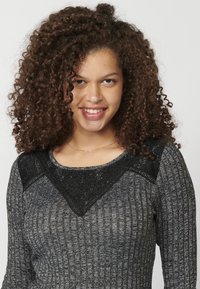 Koroshi LONG SLEEVE - Strickpullover -    black