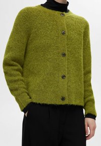 Selected Femme SLFLULU CARDIGAN - Kardigan - cardamom seed