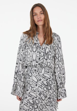 Hemdbluse - offwhite black varied