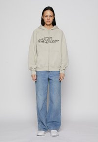 Pegador Mikina so zipsom - washed moon grey