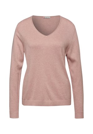 V-NECK - Strickpullover - rosa