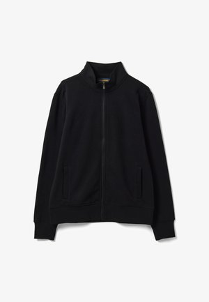 OVS, REGULAR-FIT SWEATSHIRT WITH ZIP AND CREW NECK - Sudadera con cremallera - black
