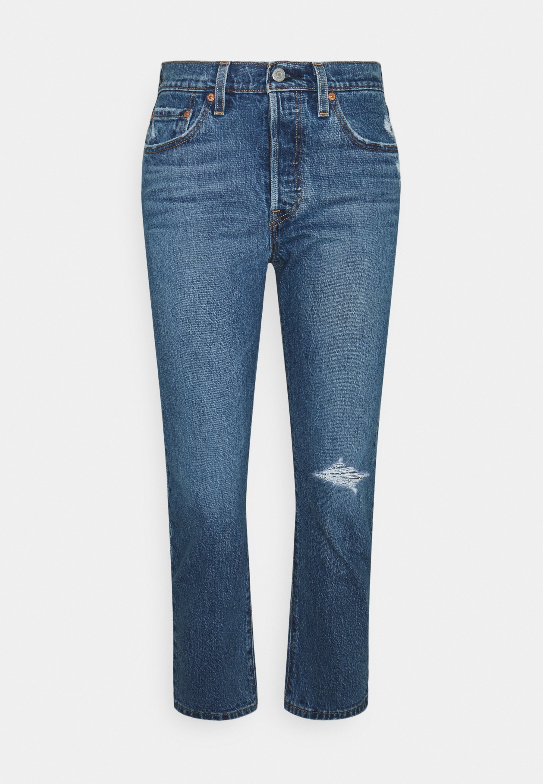 Levi's® 501 CROP - Tiesaus kirpimo džinsai - salsa middle/mėlynų džinsų -  Zalando.lt