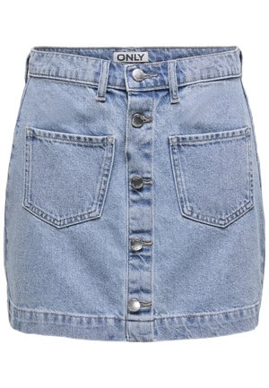 ONLY ONLAMAZING SKIRT - Denim skirt - light blue denim