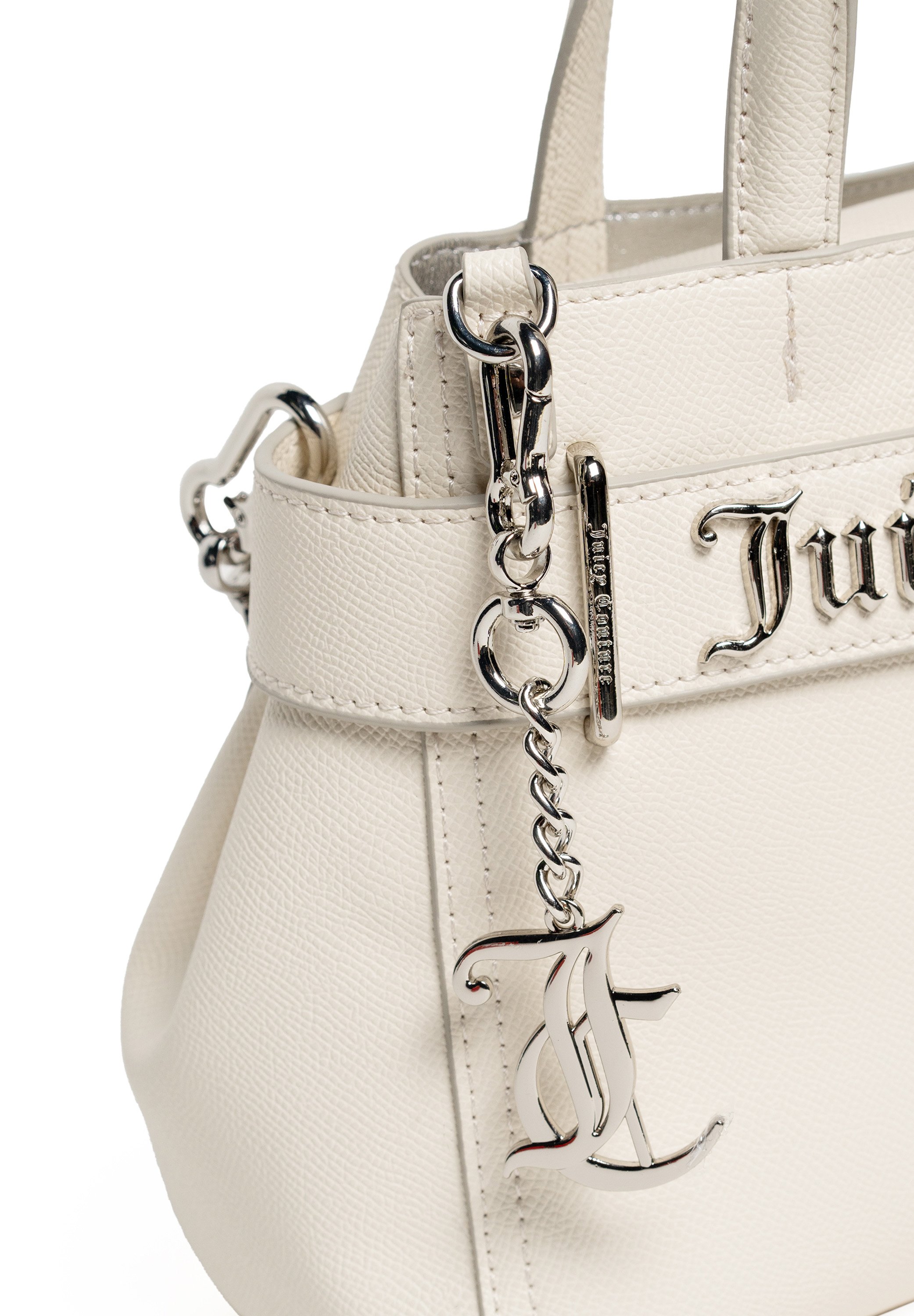 Juicy Couture ハンドバッグ 白 ホワイト Juicy Couture JASMINE S DOUBLE - Handbag - string/beige - Zalando