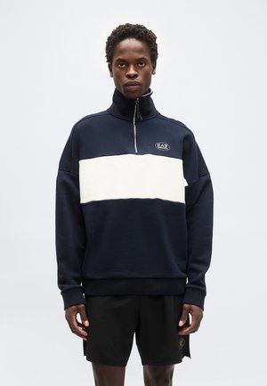 TENNIS CLUB TRACK TOP COLORBLOCK HERITAGE - Sweatshirt - blue