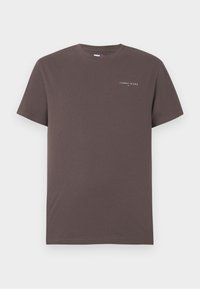 SLIM LINEAR CHEST TEE - T-shirt basic - black walnut