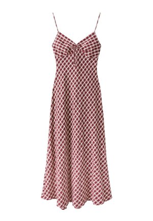 Stradivarius, GINGHAM MIDI DRESS - Robe longue - purple