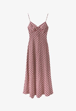 Stradivarius, GINGHAM MIDI DRESS - Robe longue - purple