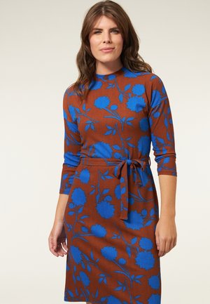 JURK PRINT 3/4 MOUWEN - Jurk - multi mocca