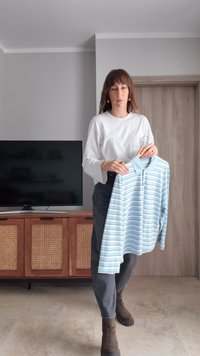 Samsøe Samsøe SADOVER - T-shirt à manches longues - skyway