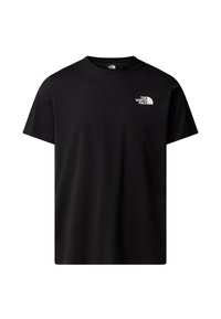 M MOUNTAIN SKETCH SS TEE - T-shirt print - tnf black