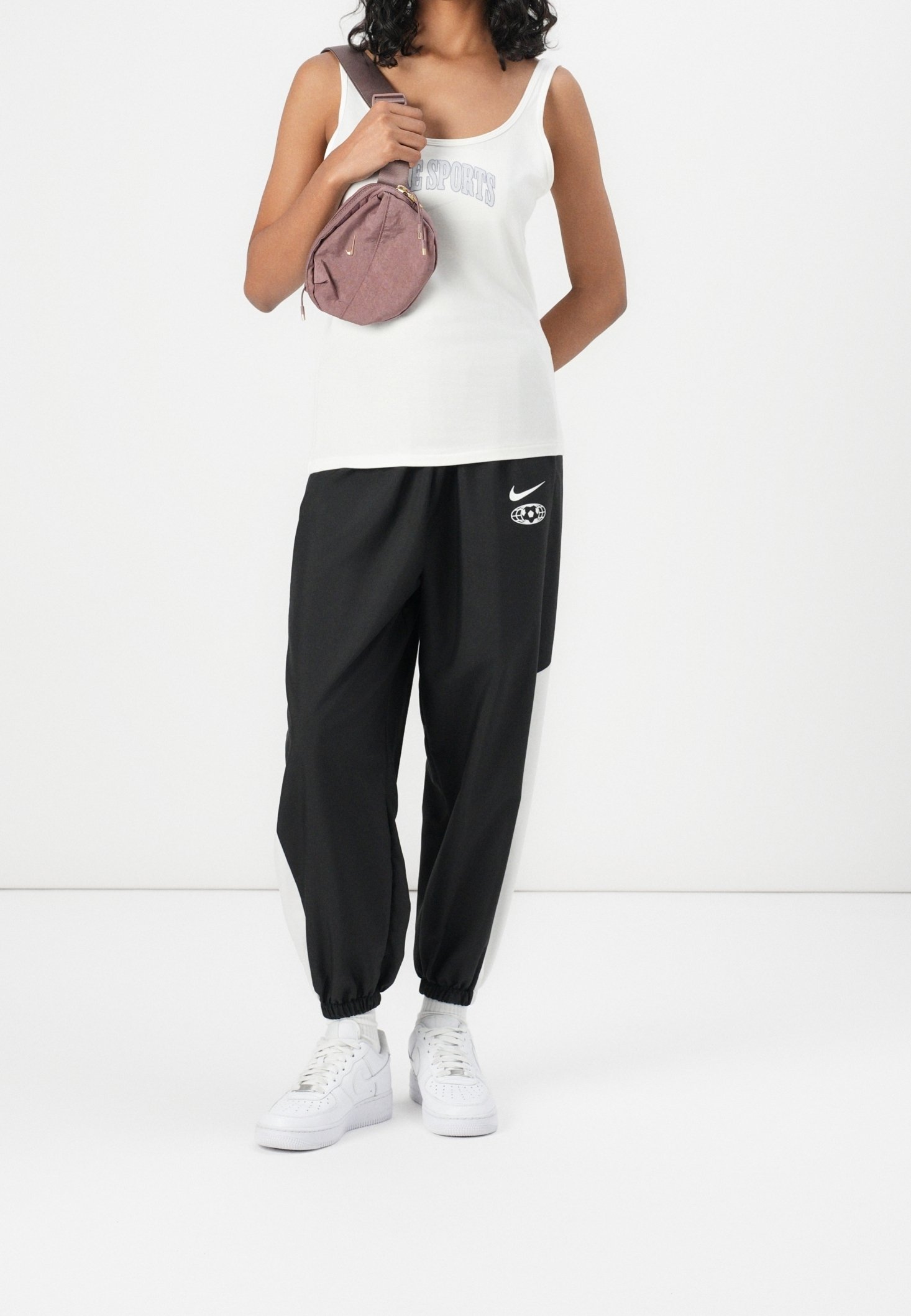 nike off the shoulder top