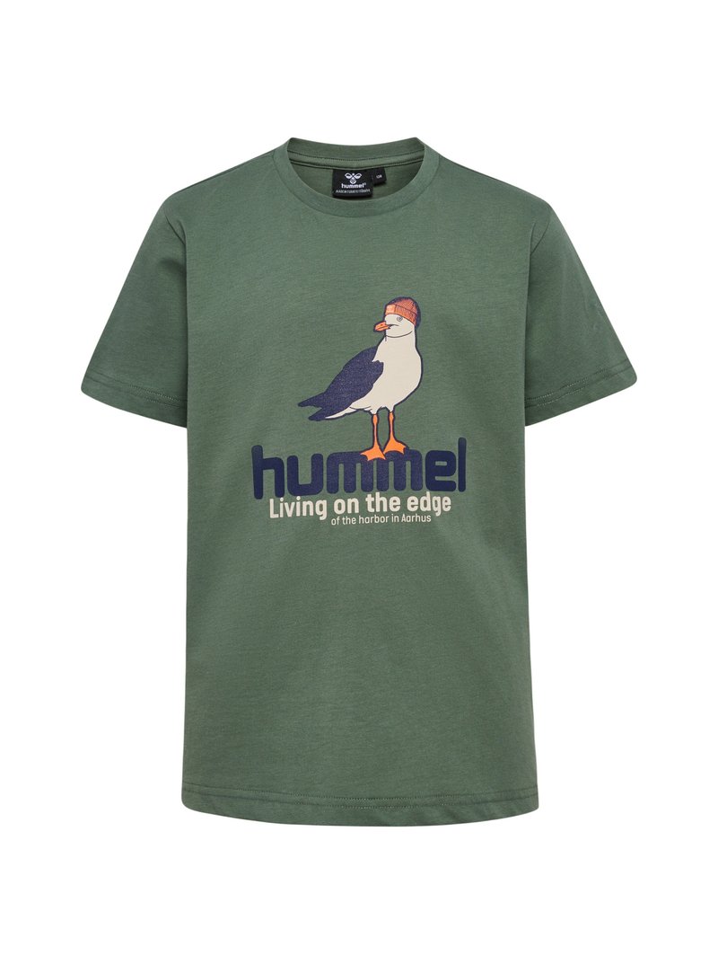 Hummel T-shirts print - laurel wreath black iris