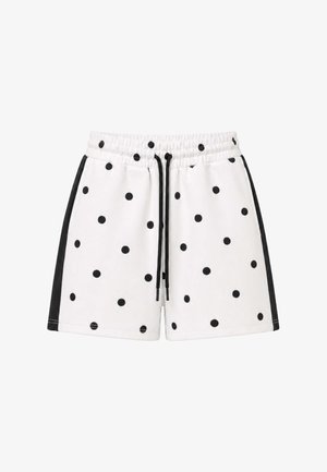 OH APRIL, KAEL TRACK SHORTS - Joggebukse - off white polkadot