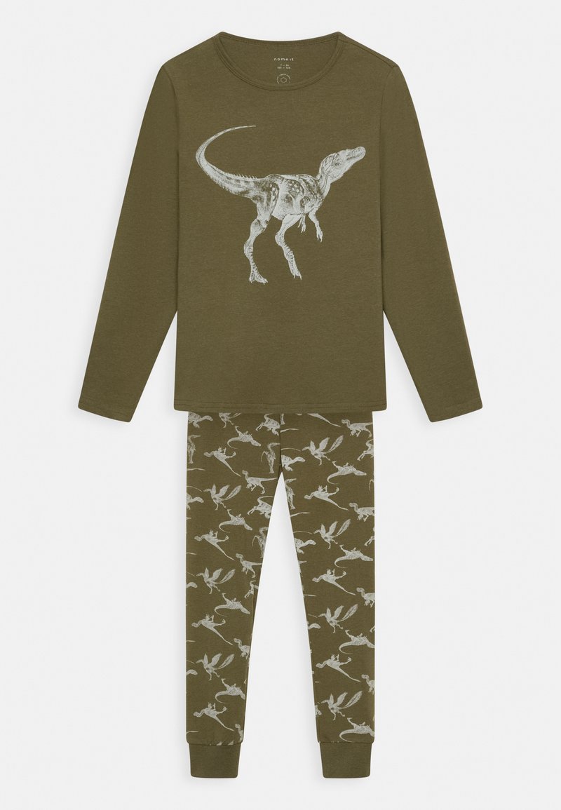 Kinder Wäsche | Name it NKMNIGHTSET NIGHT DINO SET Nachtwäsche Set dark green/dunkelgrün - SF80849 Kinder Wäsche | Name it NKMNIGHTSET NIGHT DINO SET Nachtwäsche Set dark green/dunkelgrün - SF80849