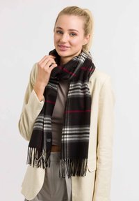 FRAAS - PLAID CASHMINK - Scarf - black Thumbnail Image 1