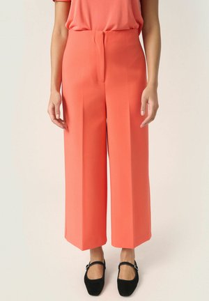 Soaked in Luxury CORINNE WIDE - Bikses - hot coral