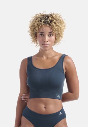 adidas Sportswear CROPPED - Bustier - mineral green