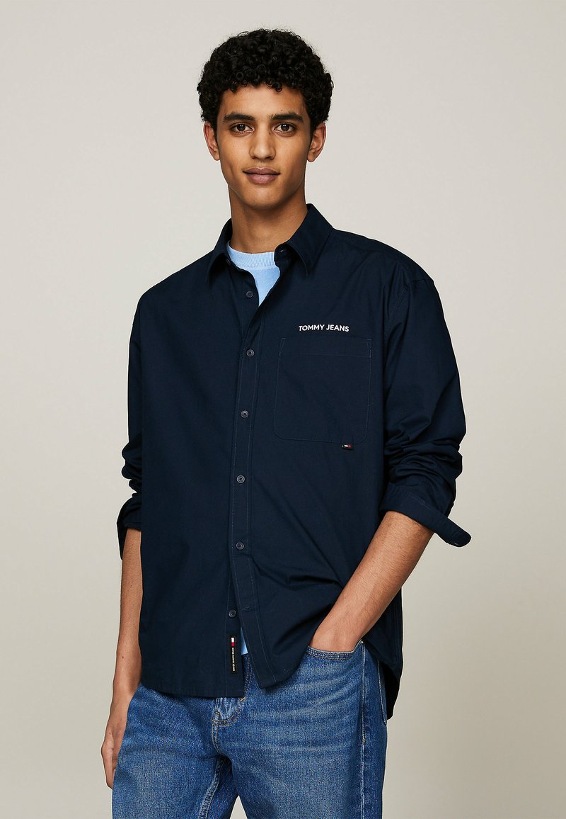 Tommy Jeans SOLID CLASSICS  - Camicia - dark night navy