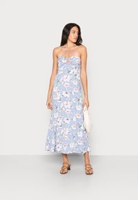 Abercrombie & Fitch HALTER DRESS  - Vestido de dia - blue