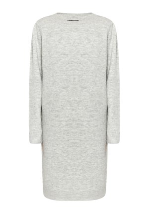 Hallide hallide pusaga, millel on pikad varrukad, ümmargune kaelus ja sirge lõige. Omab pehmet tekstuuri ja keskmise pikkusega lõppu.