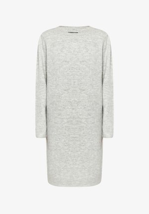 Hallide hallide pusaga, millel on pikad varrukad, ümmargune kaelus ja sirge lõige. Omab pehmet tekstuuri ja keskmise pikkusega lõppu.