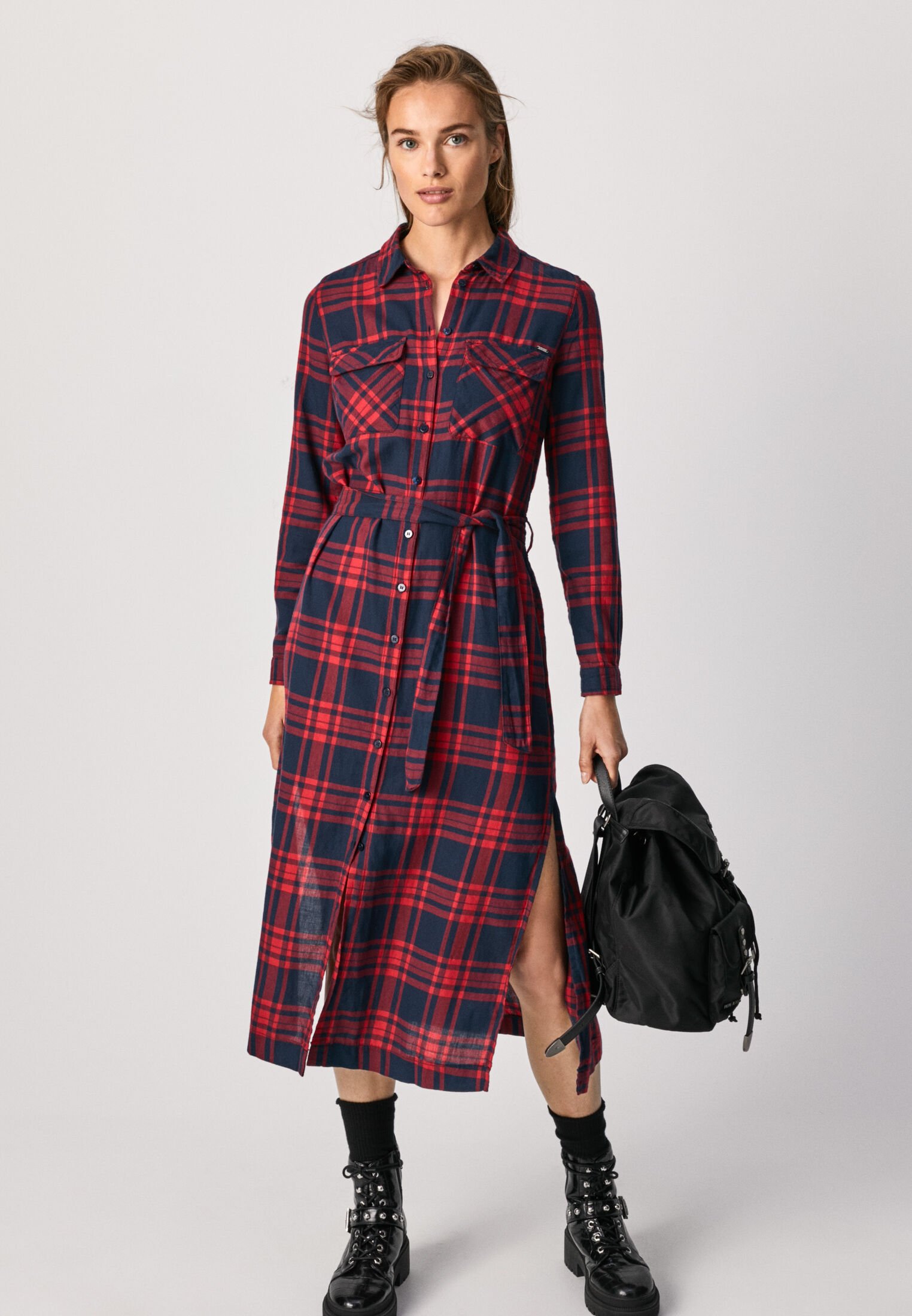 Pepe Jeans NINA - Shirt dress - multi/red - Zalando.de