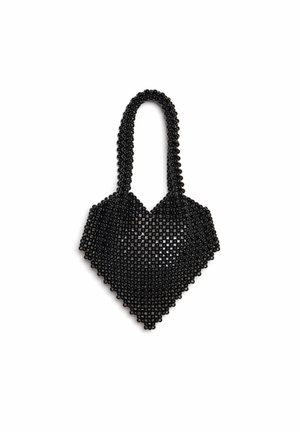 SHOWSTOPPER HEART BEAD BAG - Ručna torba - black