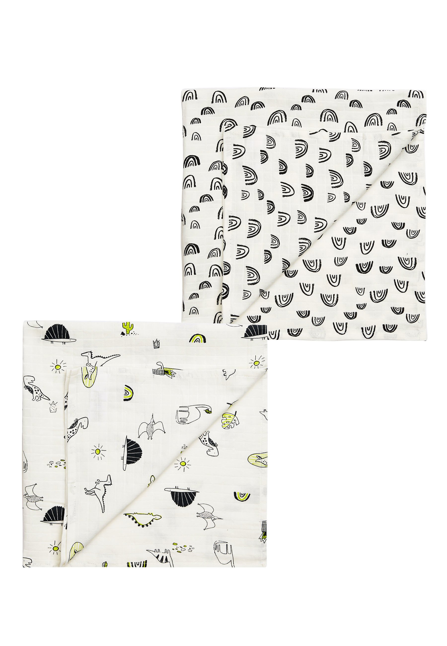 dinosaur muslin squares