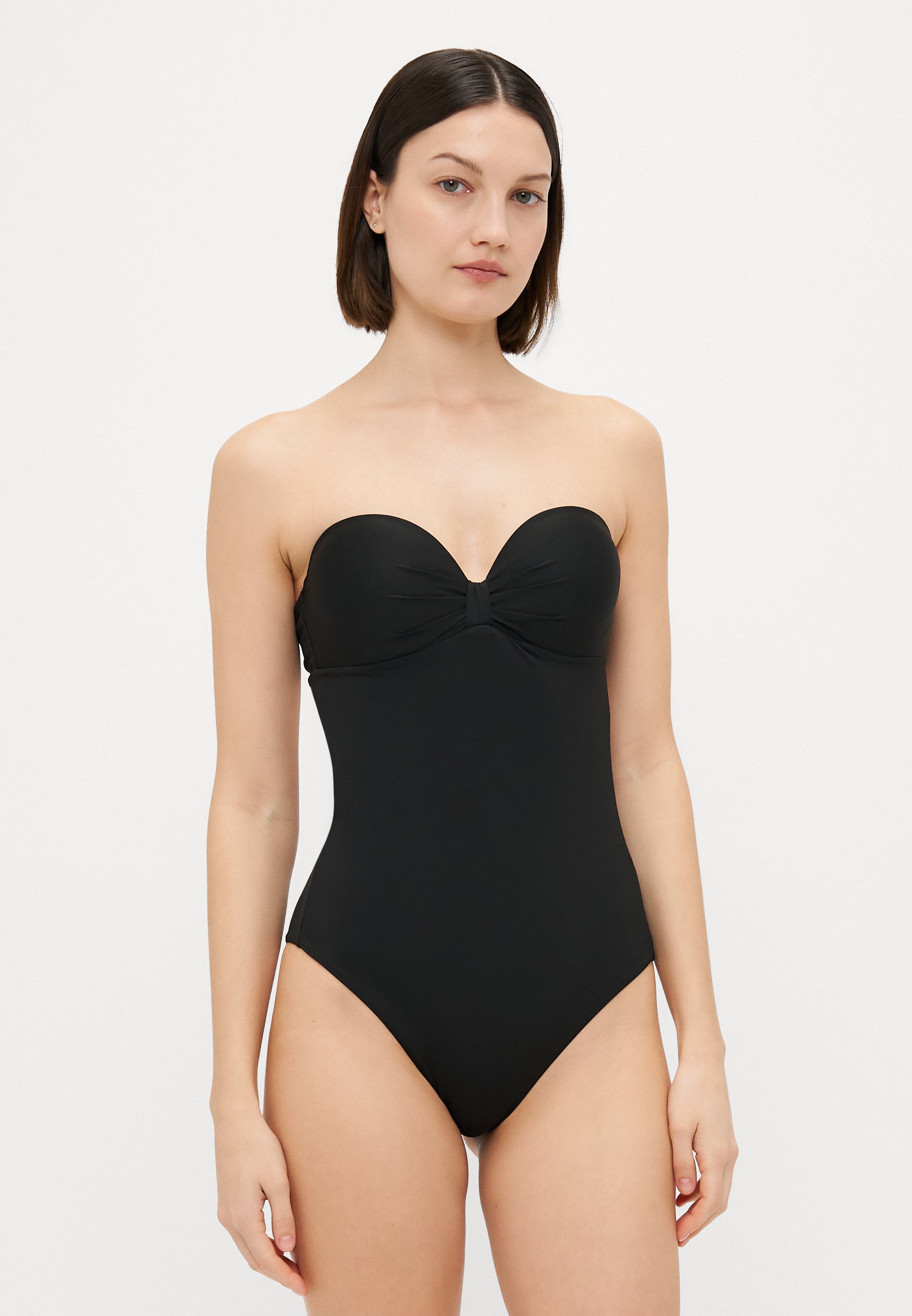 Max Mara Beachwear CHANTAL - Swimsuit - black - Zalando.co.uk