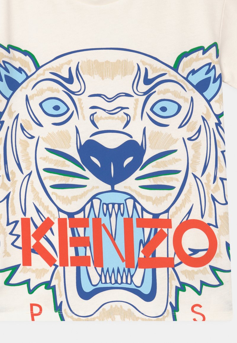 Kenzo Kids Kurzarm Camiseta Estampada Ecru Crema Zalando Es