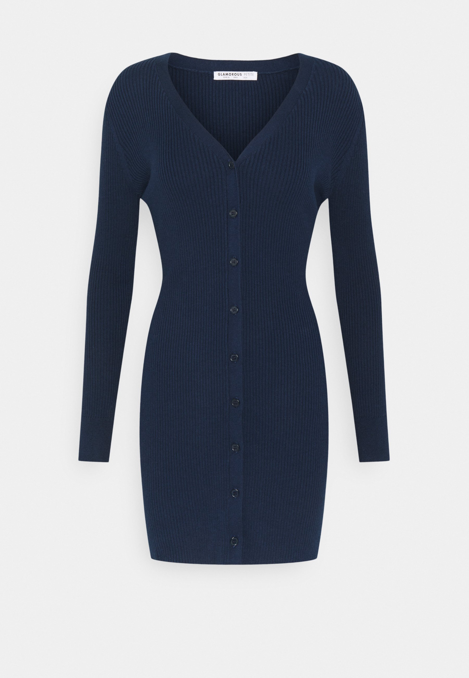 long sleeve navy mini dress