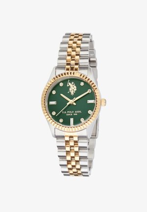 U.S. Polo Assn. Watch - silver yellow gold dark green