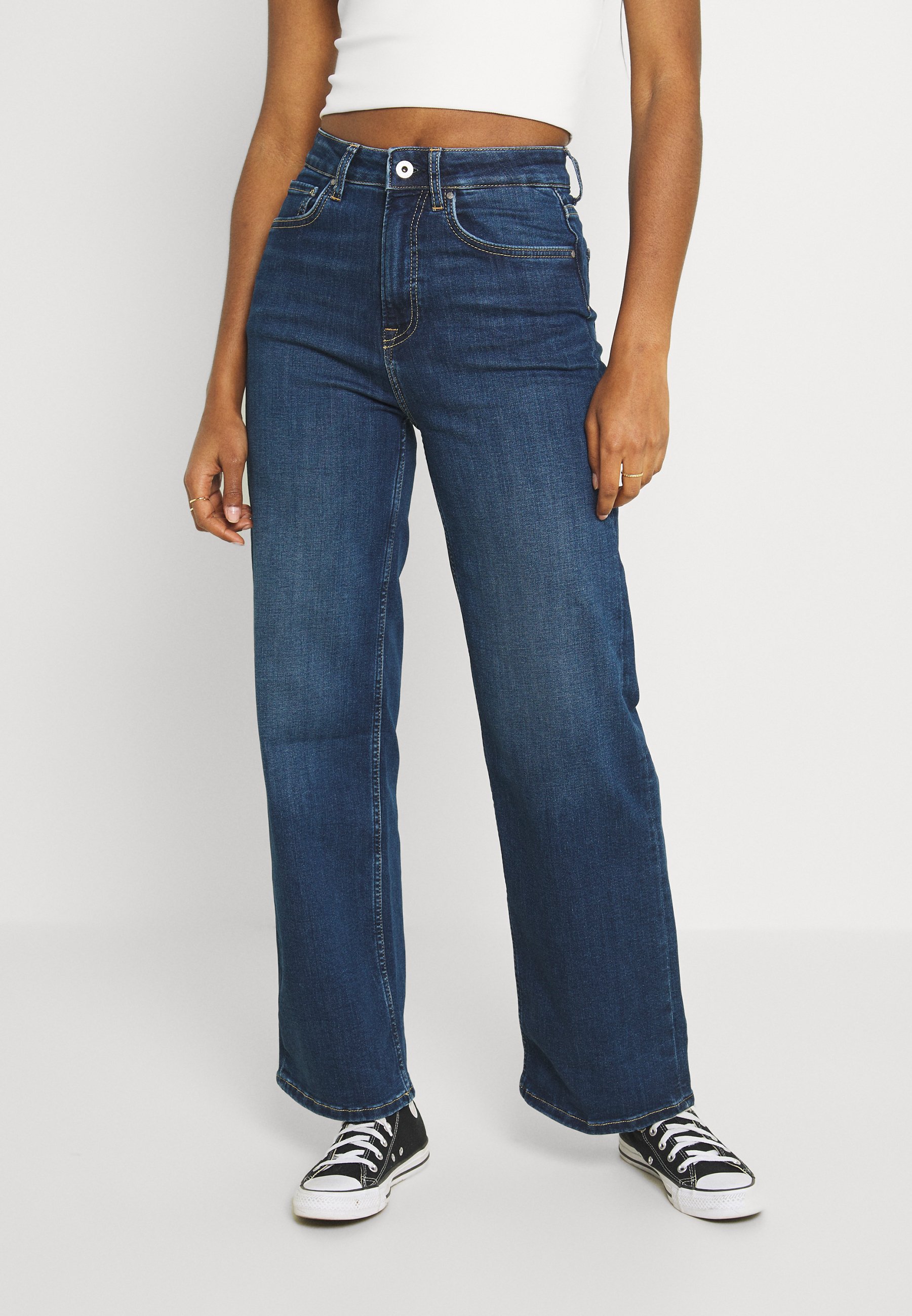 Pepe Jeans LEXA SKY HIGH - Straight leg jeans - denim/blue denim -  Zalando.co.uk