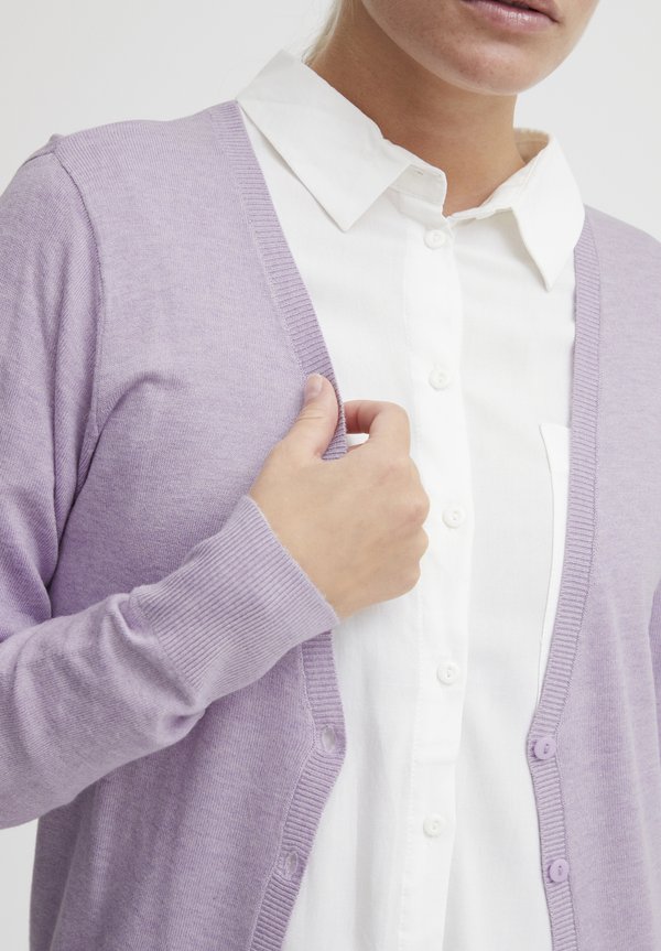 OXHELENE - Cardigan - purple rose melange4