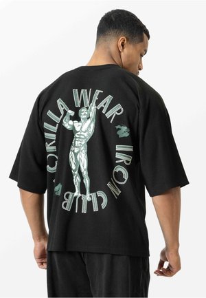 Gorilla Wear, RUSSELL OVERSIZED T-SHIRT - T-Shirt print - black