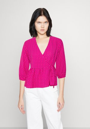 ONLY ONLNAOMI WRAP - Μπλούζα - very berry