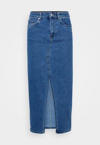 ONLSIRI SLIT SKIRT  - Kynähame - medium blue denim