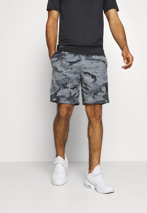 DRY SHORT CAMO - Sports shorts - black/grey fog