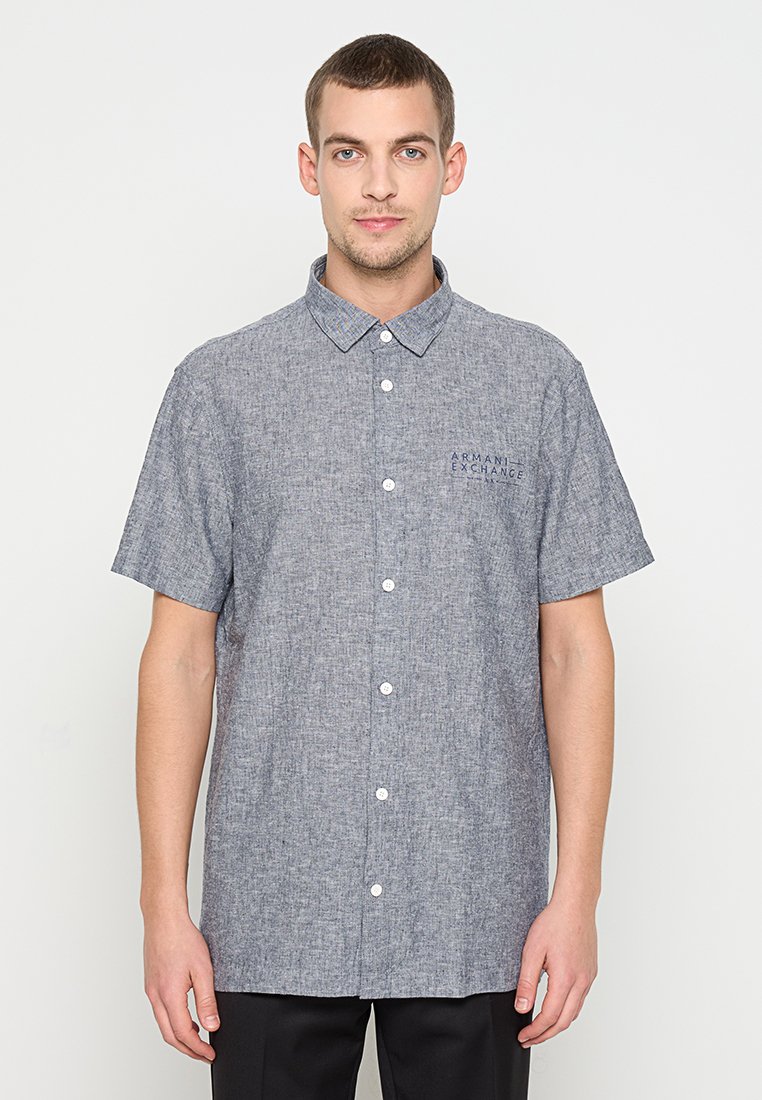 Armani Exchange Overhemd blauwgrijs Armani Exchange Overhemd blauwgrijs