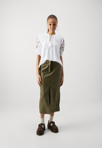 Vero Moda VMMINA TIE - Blouse - bright white
