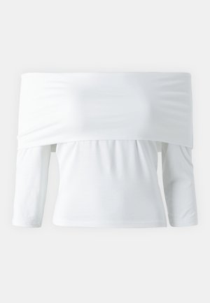 Vero Moda, VMREGITZE OFF SHOULDER - Top s dlhým rukávom - snow white