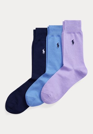 COTTON-BLEND TROUSER SOCK 3-PACK - Κάλτσες - light purple/blue/navy